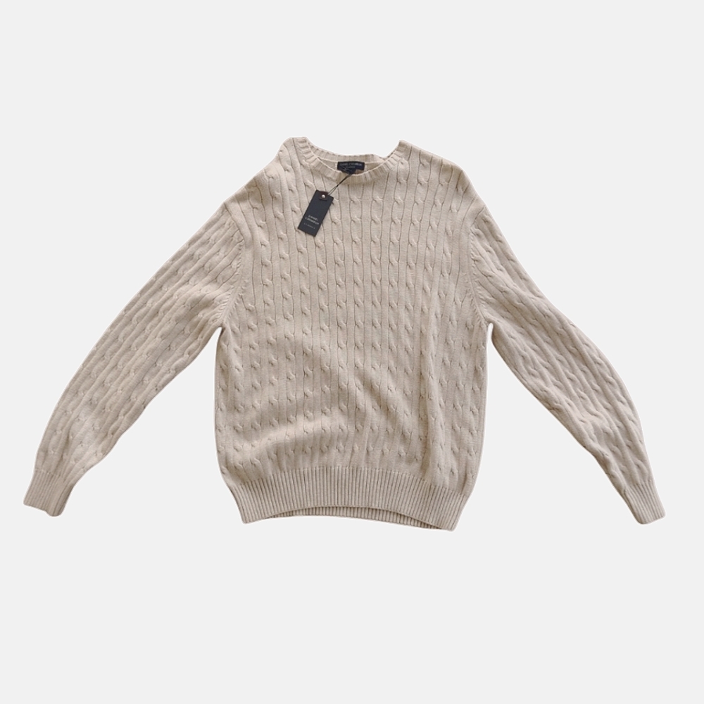 🎁NEW with Tags! Daniel Cremieux Cream Sweater